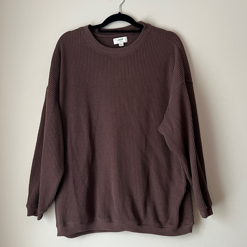 Aerie Waffle Weave Pullover